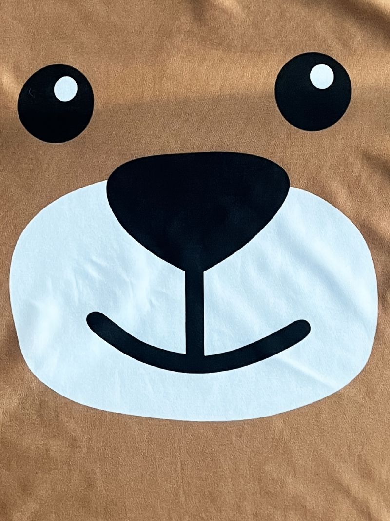 Drenge Piger Bear Pattern T-shirt Casual Kortærmet Tee Børnetøj