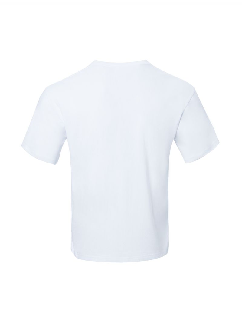 Mænds Homoseksuelle Dreng Med Banantryk T-shirt Casual Kortærmet Trendy Skjorte Med Rund Hals