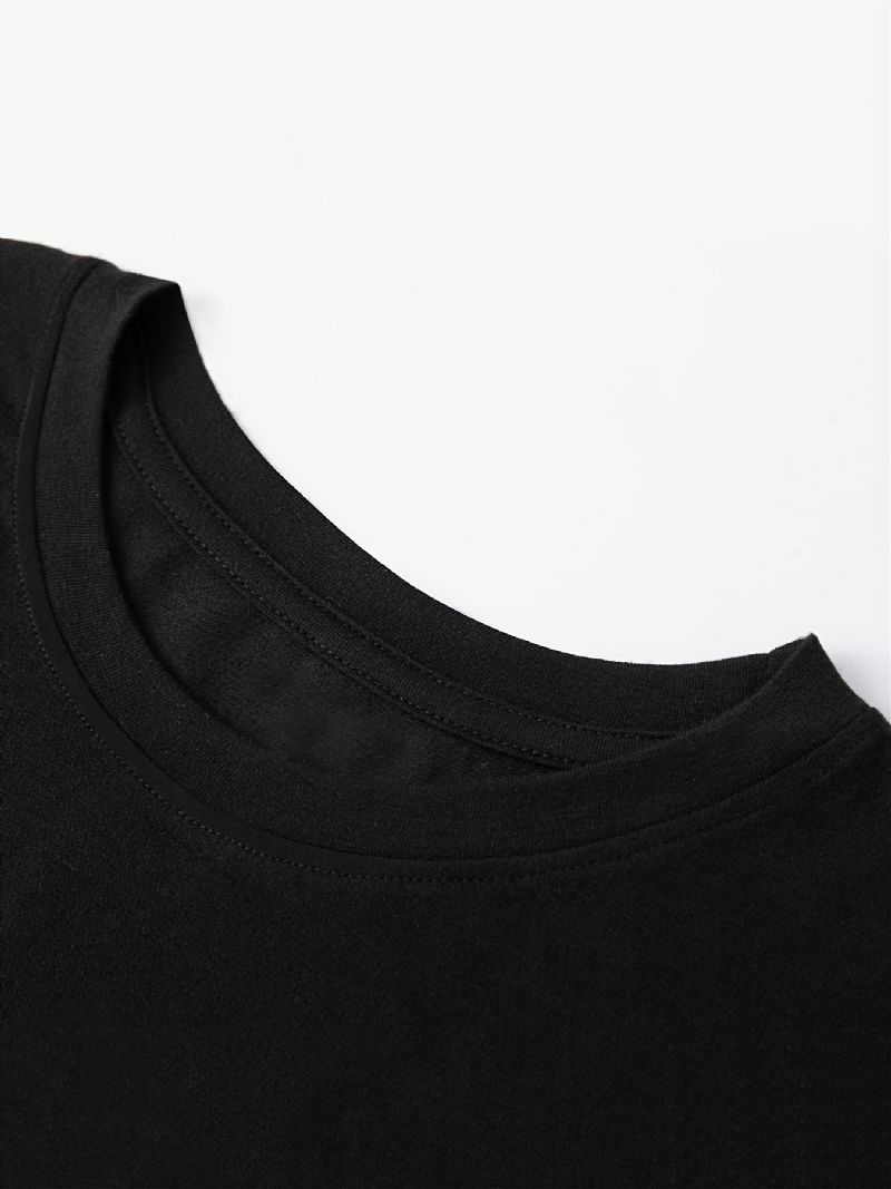 Pigeportrættryk T-shirt Med Rund Hals Afslappet Løs Kortærmet Mode Sommer T-shirts Overdele Dametøj