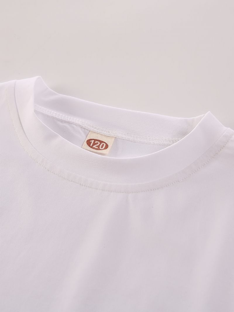 Piger Casual Simple Solid Langærmet Basic T-shirt