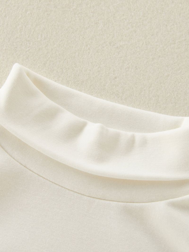 Småbørnspige Ensfarvet Langærmet T-shirt