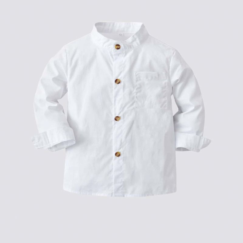 Toddler Drenge Pocket Mock Neck Shirt