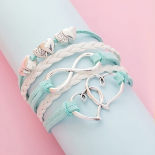 1 Stk Børn Sweetness Layered Braided Peplum Armbånd