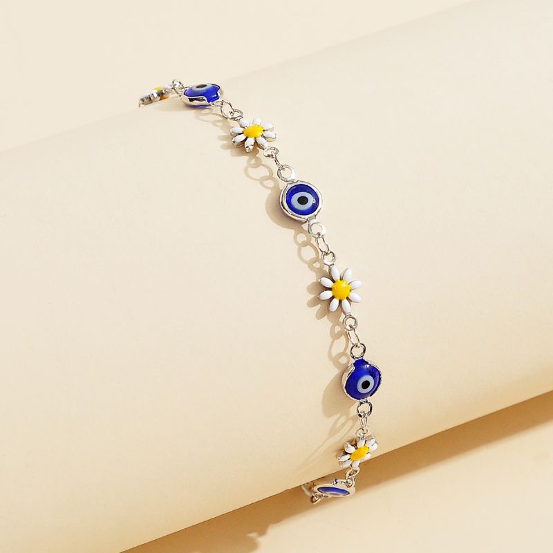 1 Stk Devil's Eye Små Tusindfryd Håndlavet Perlearmbånd Charms Smykker Gave Fødselsdagsgaver Til Kvinder Kone Piger Hende