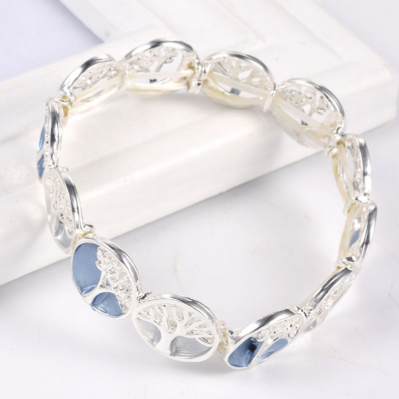 1 Stk Emalje Stretch Legering Armbånd Charms Smykker Gave Fødselsdagsgaver Til Kvinder Kone Piger Hende