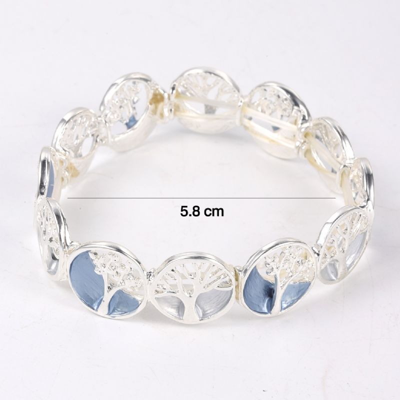 1 Stk Emalje Stretch Legering Armbånd Charms Smykker Gave Fødselsdagsgaver Til Kvinder Kone Piger Hende