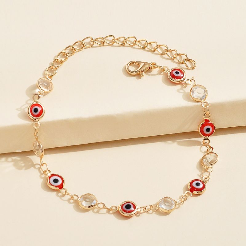 1 Stk Trendy Party Devil's Eye Kobber Zirkon Håndstykke Armbånd Charms Smykker Gave Fødselsdagsgaver Til Kvinder Kone Piger Hende