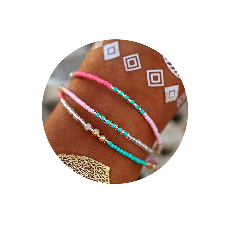 Boho Armbånd Flerlags Flettet Kreative Diy Til Kvinder Teen Piger
