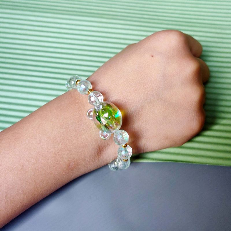 Børnestuderende Armbånd Tegneserie Bear Heart Star Transparent Beaded