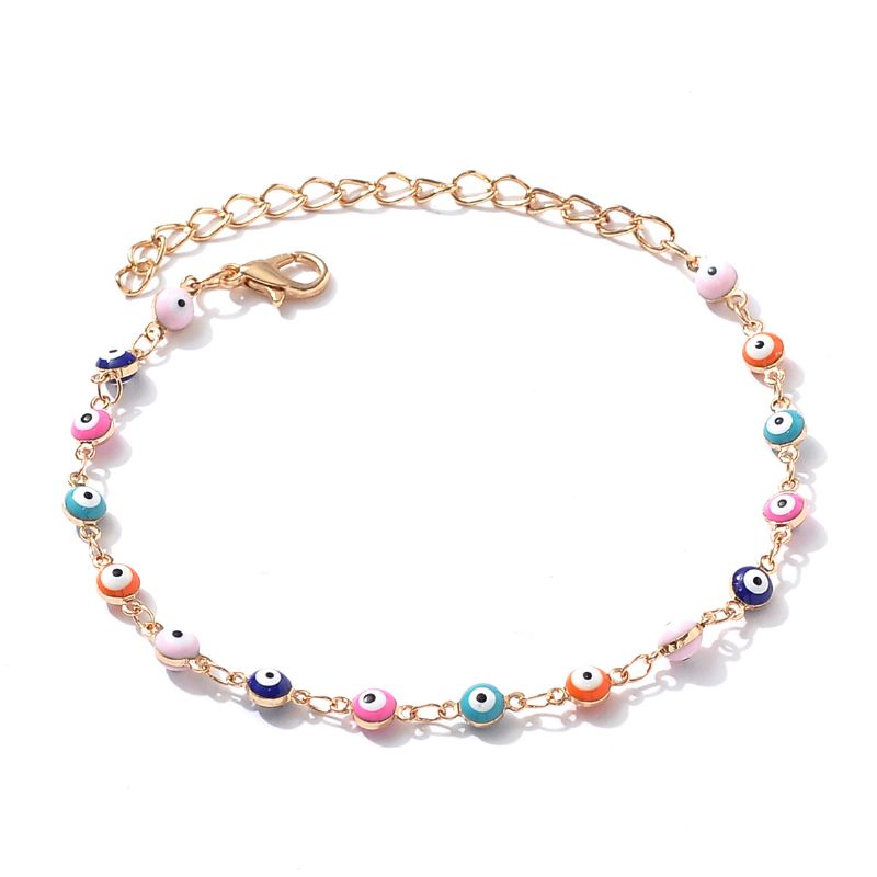 Farverige Evil Eye Beaded Mode Armbånd 1 Stk Charms Smykker Gave Fødselsdagsgaver Til Kvinder Kone Piger Hende