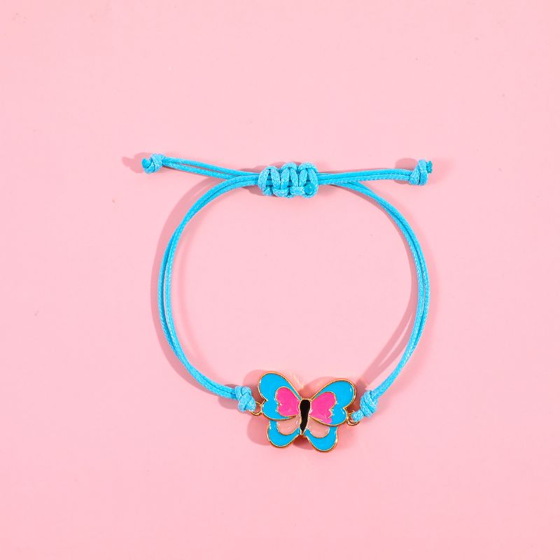 Makersland Piger Armbånd Med Sommerfugl Lille Blomstermønster Sten