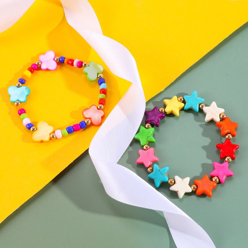 Makersland Piger Colorful Star Butterfly Armbånd