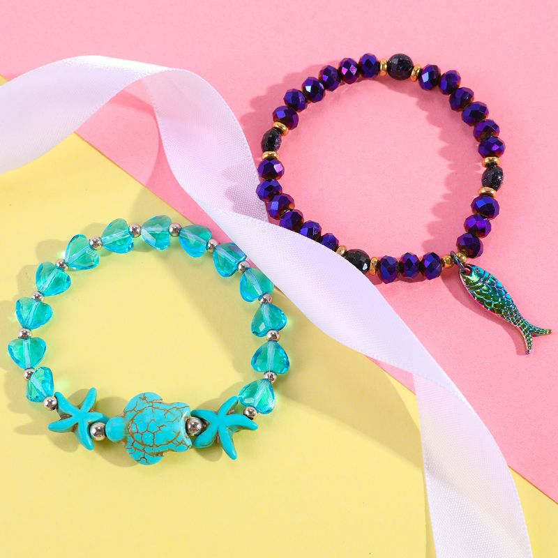 Makersland Toddler Piger Turtle Starfish Charm Armbånd