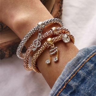Rhinestone Smykker Kunstige Krystal Armbånd Til Piger Kvinder