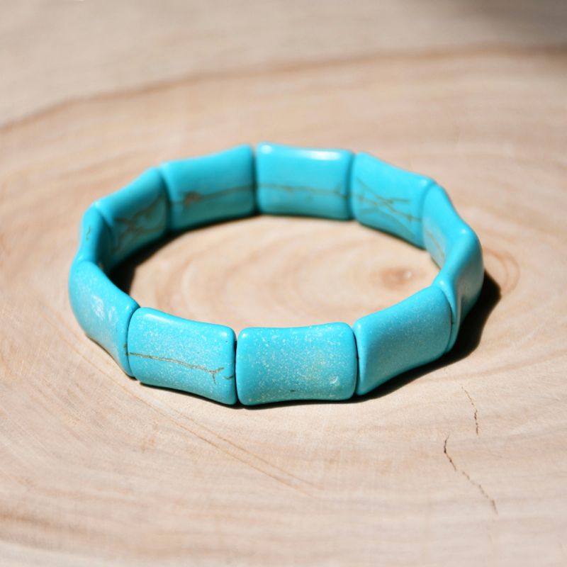 Vintage Turkis Beaded Stretchy Armbånd Mode Piger Tilbehør