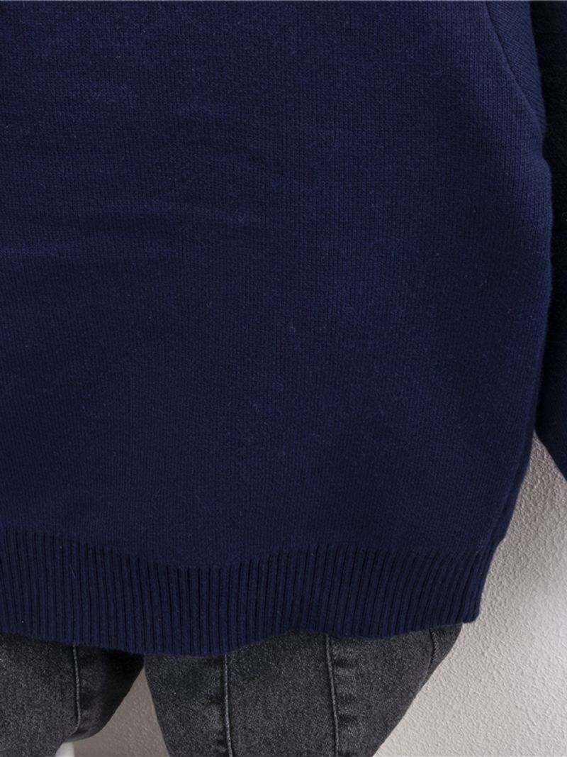Baby Drenge Dinosaur Mønster Sweater Rund Hals Strikket Trøje