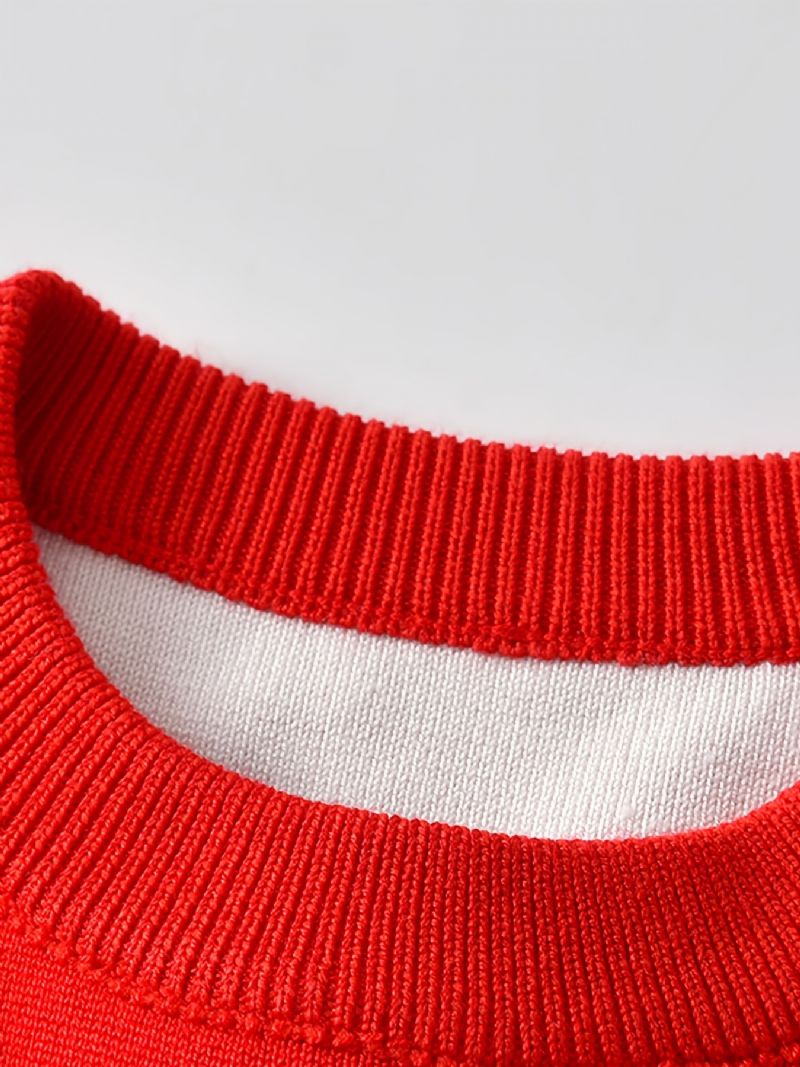 Baby Juletrøje Langærmet Julehjort Print Strikket Sweater Varm Vinter Til Drenge Piger Børnetøj