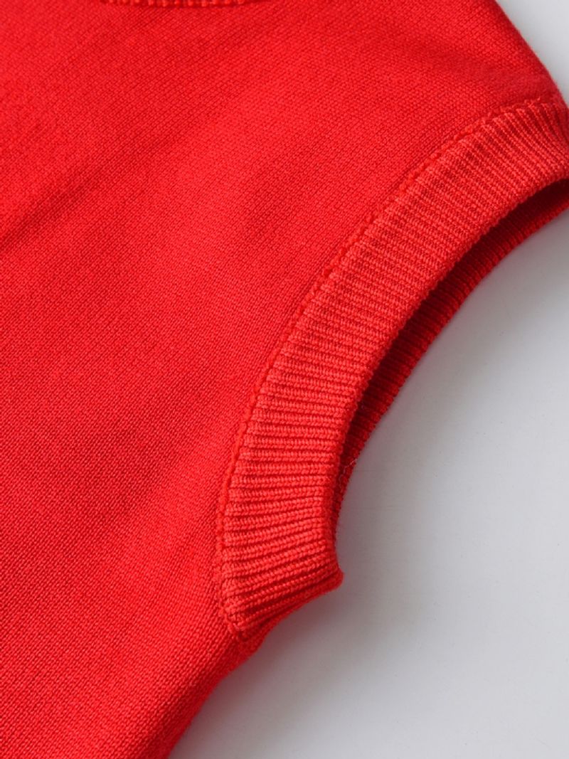Børne Sweater Vest Tegneserie Konstruktion Køretøj Dreng Strikket Pullover