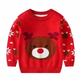 Christmas Bear Drenge Strikket Sweater