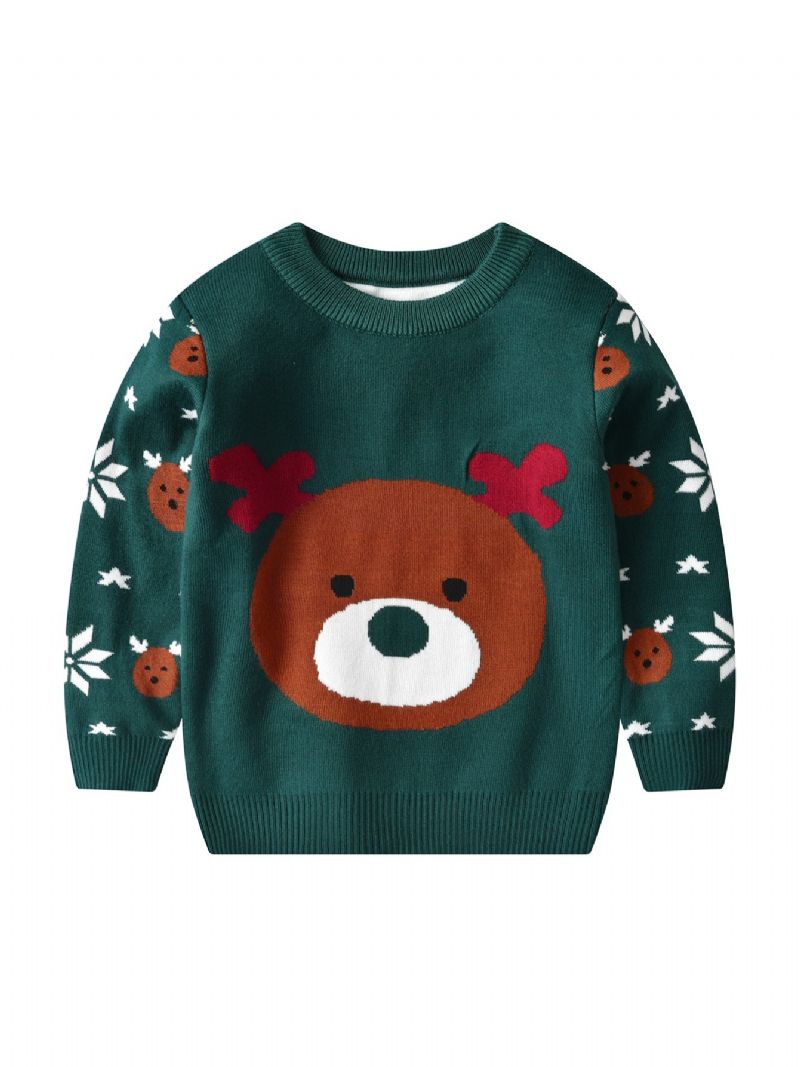 Christmas Bear Drenge Strikket Sweater