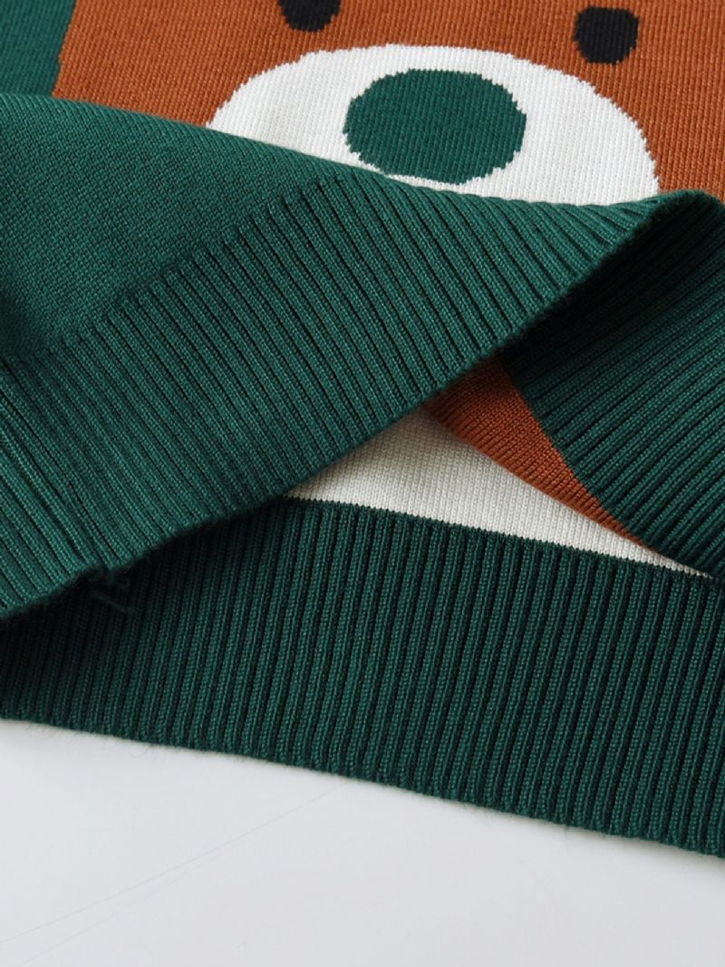 Christmas Bear Drenge Strikket Sweater