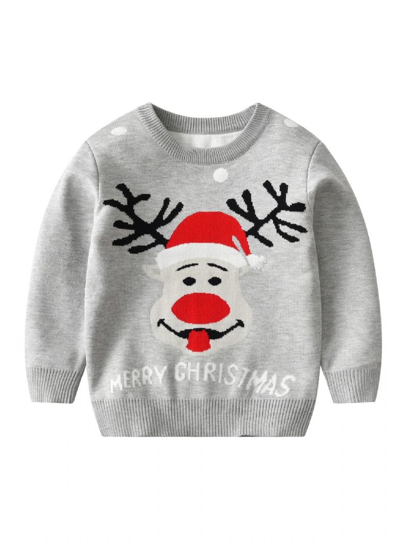 Drenge Striktrøje Sweater Strik Til Jul