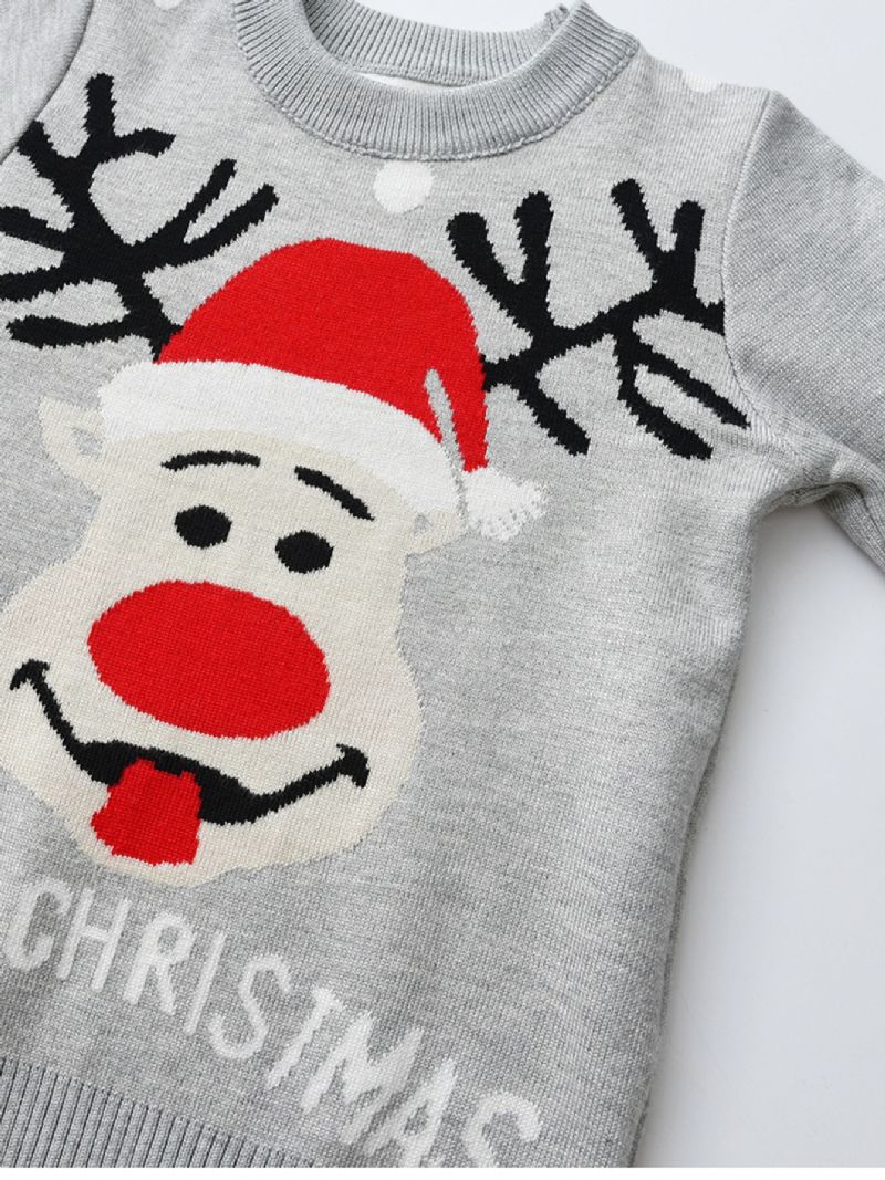 Drenge Striktrøje Sweater Strik Til Jul