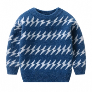 Drenge Sweater Strik Autumn Mode Fleece Pullover