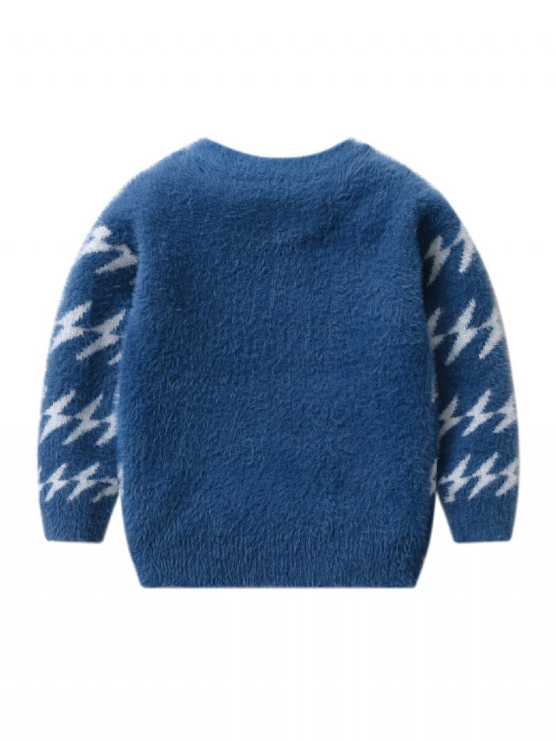 Drenge Sweater Strik Autumn Mode Fleece Pullover