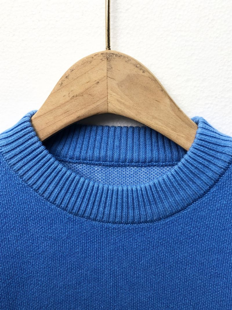 Drenge Wheat Ear Strikket Pullover Sweater Børnetøj