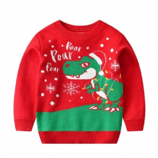 Jul Dinosaur Drenge Strik Sweater