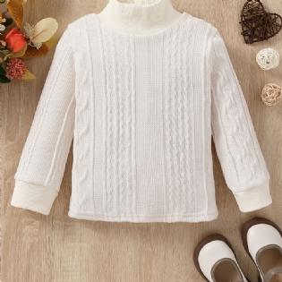 Pige Halvkrave Pullover Strikket Sweater