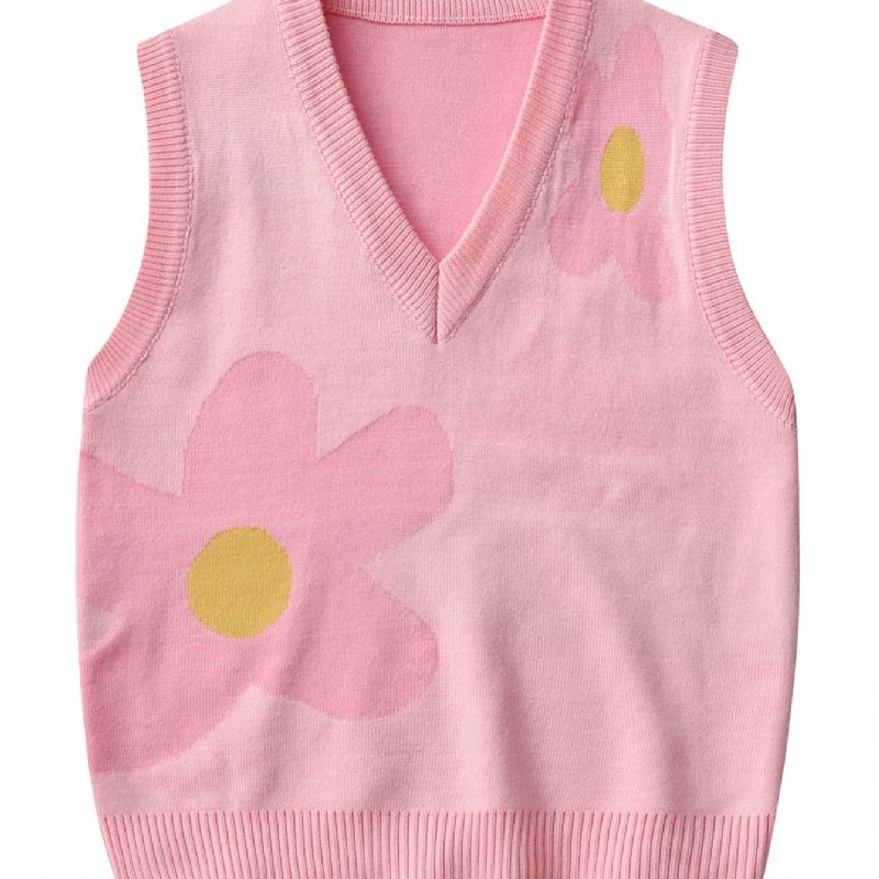 Piger Strikket Vest Pullover Sweater Til Vinter
