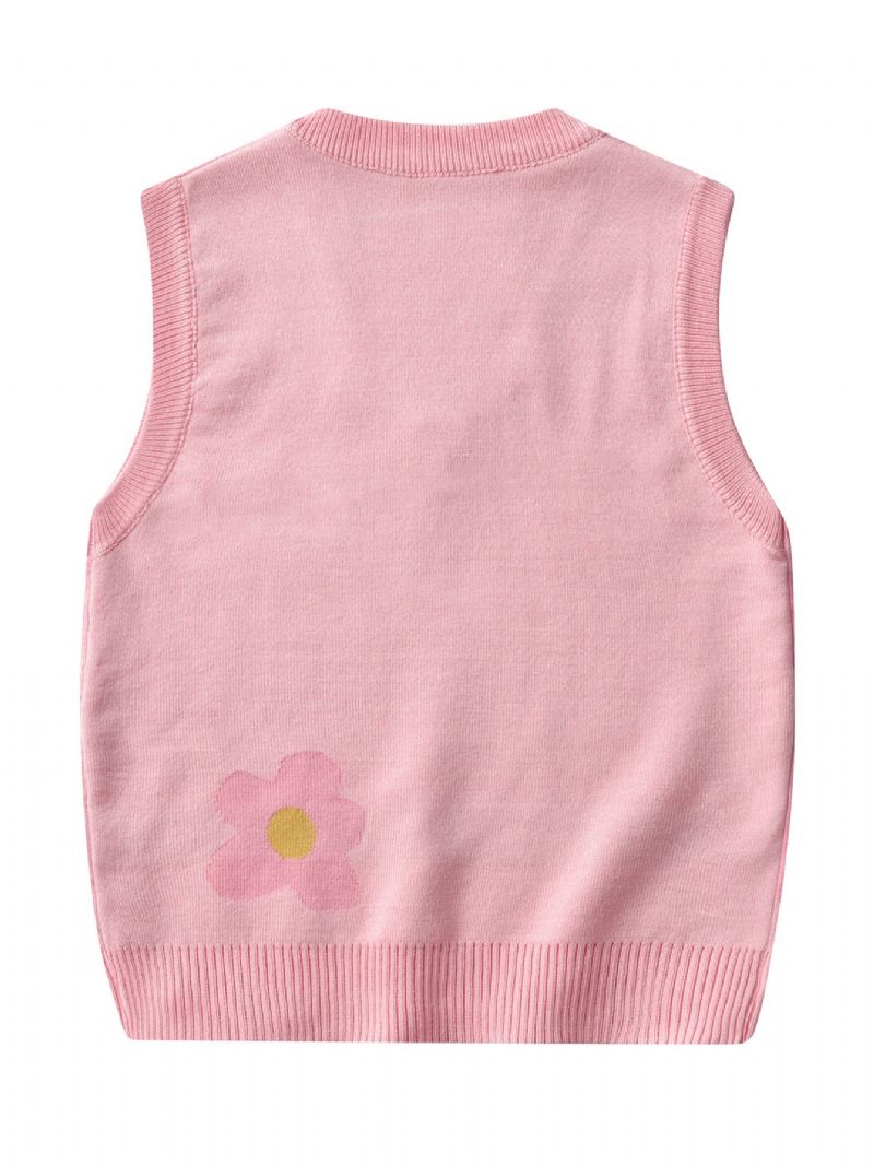 Piger Strikket Vest Pullover Sweater Til Vinter