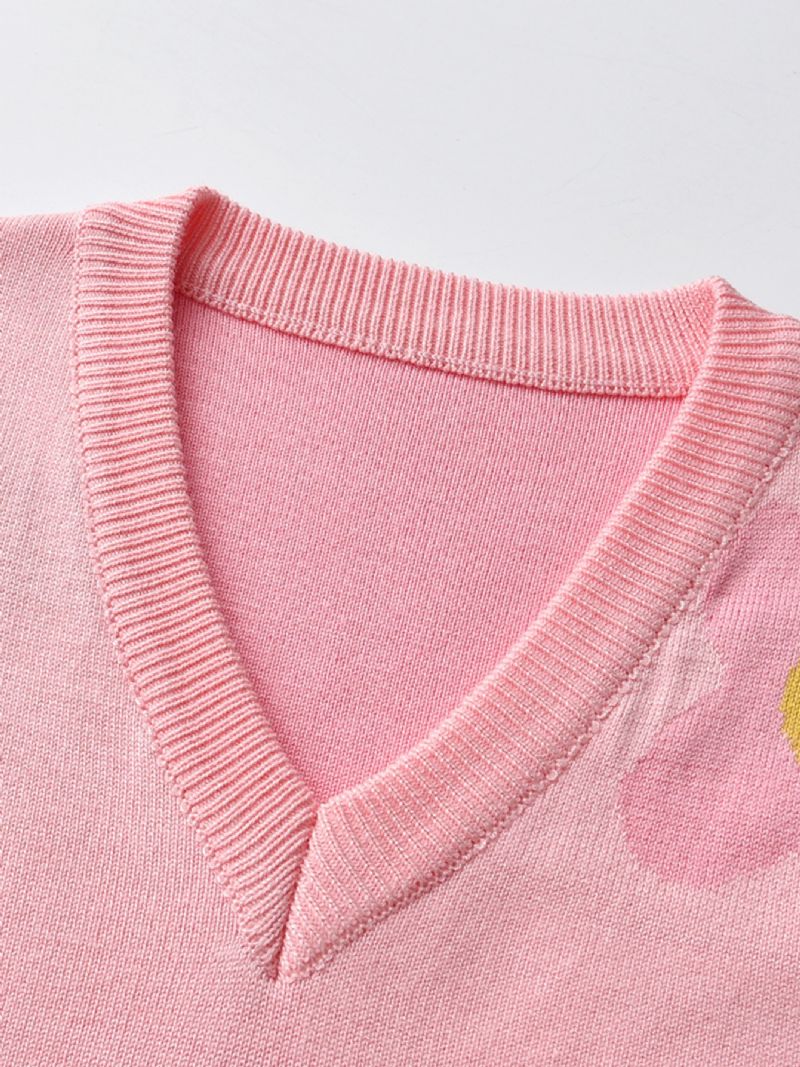 Piger Strikket Vest Pullover Sweater Til Vinter