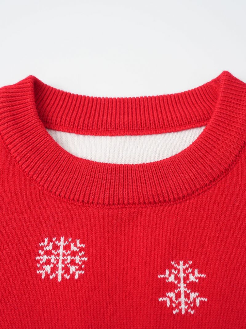 Sød Børne-strikket Trøje Til Drenge-nisse-sweater