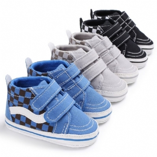 Baby Drenge Canvas Casual Sneakers Blød Sole First Walking Sko