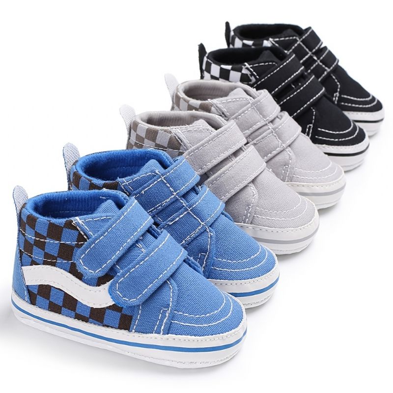 Baby Drenge Canvas Casual Sneakers Blød Sole First Walking Sko