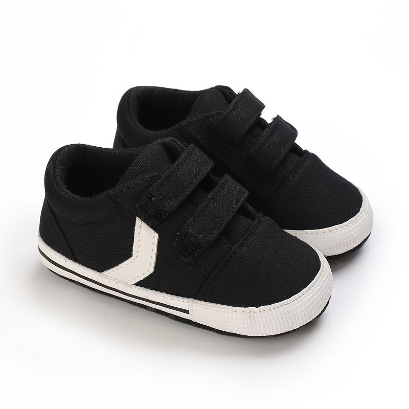 Baby Drenge Casual Lav Top Sneakers Letvægts Blød Sål Gåskøjtesko Med Krogløkke