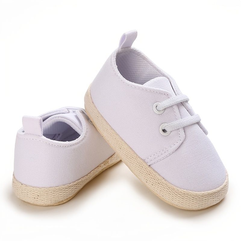 Baby Drenge Casual Simple Canvas Sko Lette Komfortable Sneakers Med Snøre