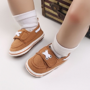 Baby Drenge Walking Sko Canvas Casual Småbørn Sko Blød Sål Sneaker Krybbesko