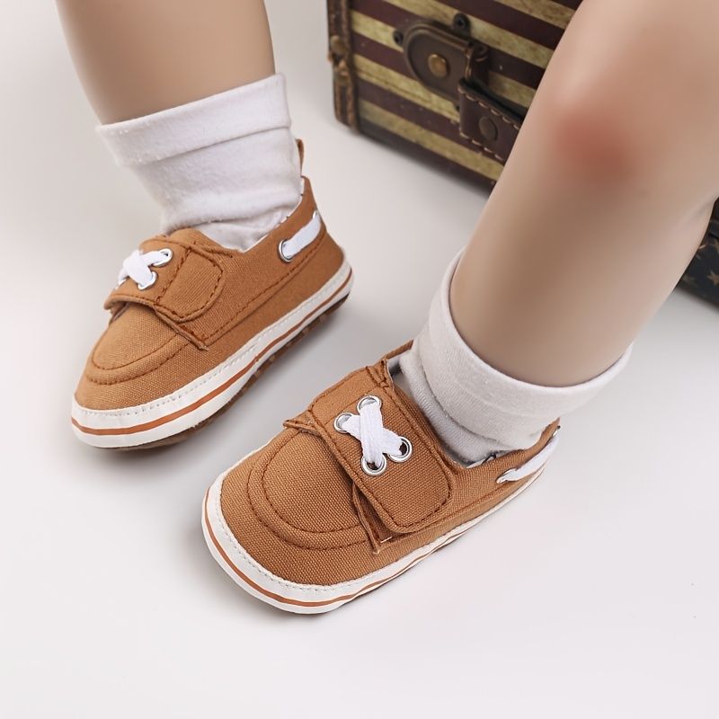 Baby Drenge Walking Sko Canvas Casual Småbørn Sko Blød Sål Sneaker Krybbesko