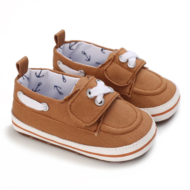 Baby Drenge Walking Sko Canvas Casual Småbørn Sko Blød Sål Sneaker Krybbesko