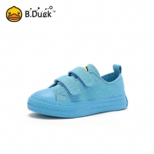 B.duck Drenge Simple Solid Canvas Shoes Casual Low Top Non Slip Tegneserie Småbørnssneakers Til Gåture
