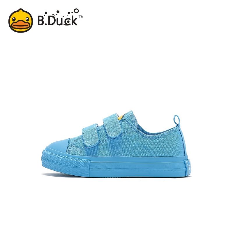 B.duck Drenge Simple Solid Canvas Shoes Casual Low Top Non Slip Tegneserie Småbørnssneakers Til Gåture