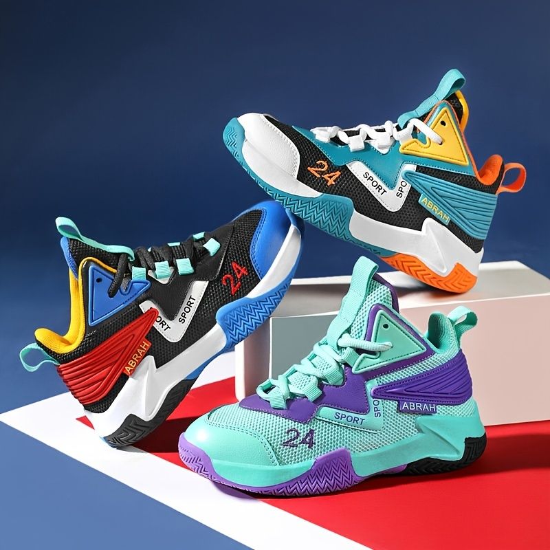 Børn Drenge Basketball Sko Skridsikre Snørebånd Vandtætte Sneakers Sko