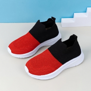 Børn Letvægts Åndbar Colorblock Casual Flyvesko Sneakers