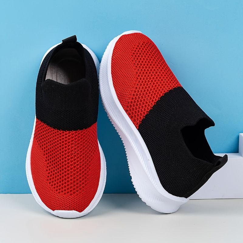 Børn Letvægts Åndbar Colorblock Casual Flyvesko Sneakers