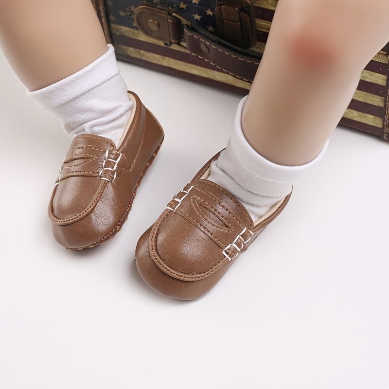 Casual Komfortable Penny Loafers First Walker Sko Til Baby Drenge Infant Toddler Newborn