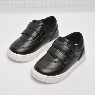 Casual Solid Black Børn Flats Til Sporting